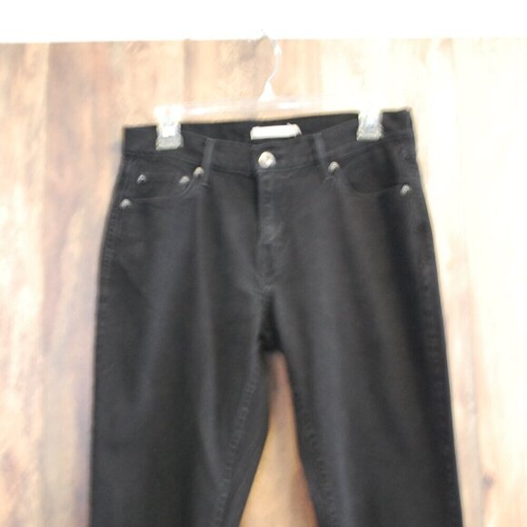 Levis 505 Straight Womens Black Jeans Size 28 (6S) - Picture 4 of 7